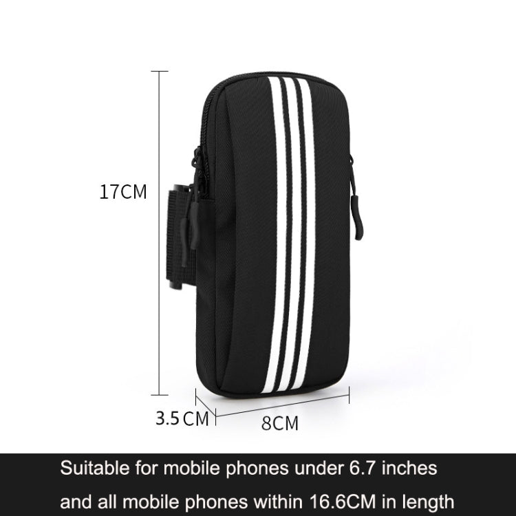 Outdoor Sports Running Mobile Phone Arm Bag Fitness Wrist Bag, Blue, Black, Orange, Grey, Pink