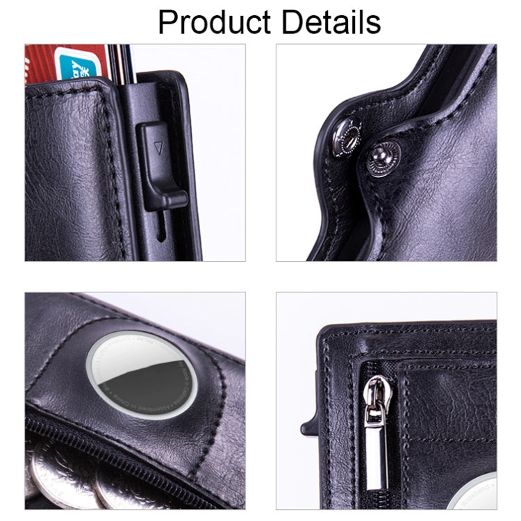 X-85 RFID Multi-compartment Card Holder For Airtag