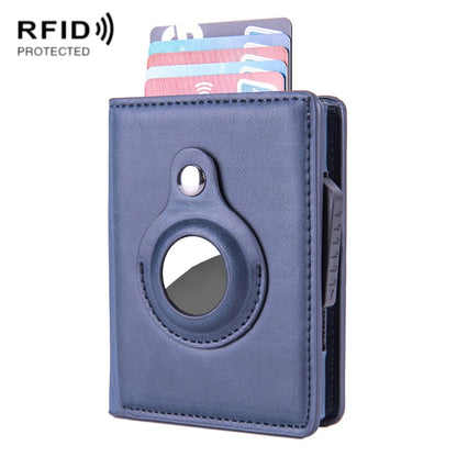 X-80 RFID Anti-theft Brushed Leather Card Holder For AirTag