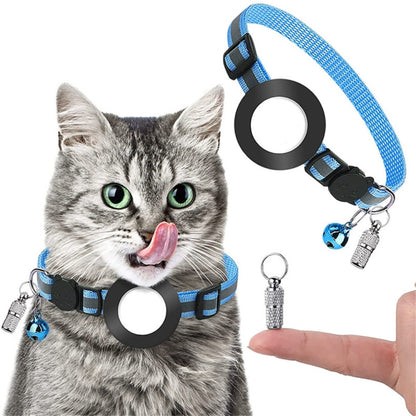 Pet Anti Lost Address Pendant Collar with Bell for Airtag