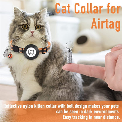 Pet Anti Lost Address Pendant Collar with Bell for Airtag