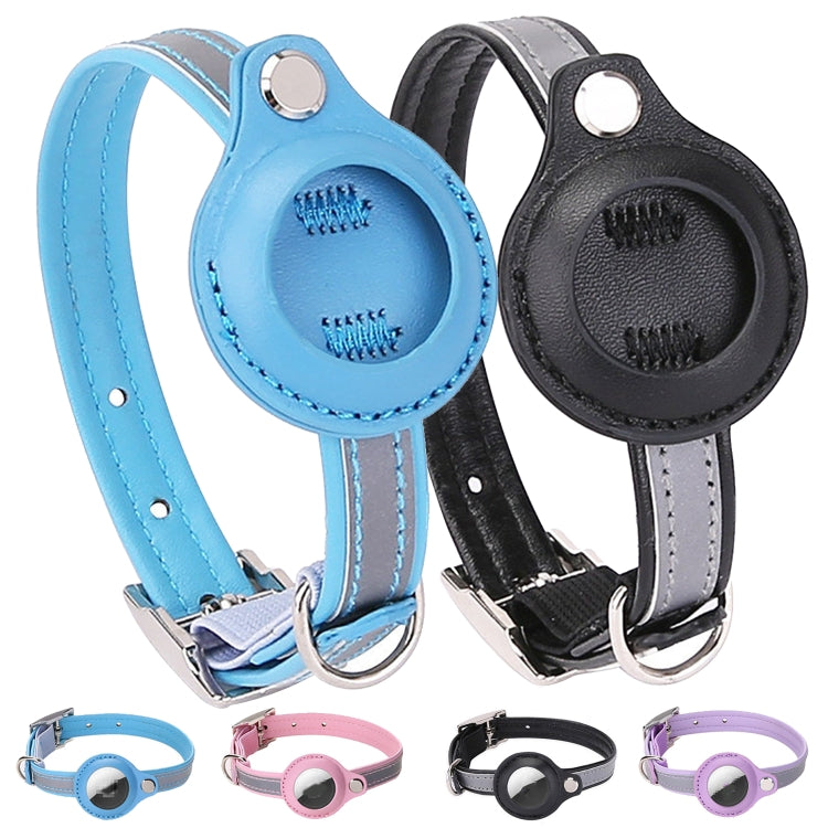 For Airtag Tracker Protective Cover Pet PU Collar