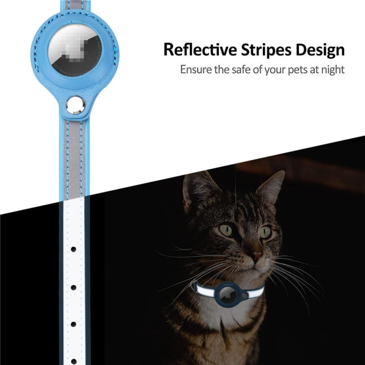 For Airtag Tracker Protective Cover Pet PU Collar