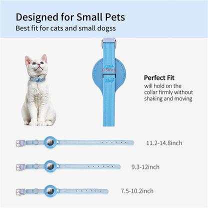 For Airtag Tracker Protective Cover Pet PU Collar, XS, M, S
