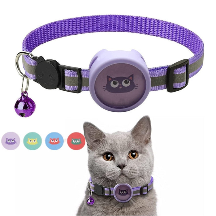 Pet Reflective Collar with Bell for AirTag