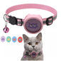 Pet Reflective Collar with Bell for AirTag 2nd Gen / AirTag 1st Gen, Red, Purple, Black, Pink