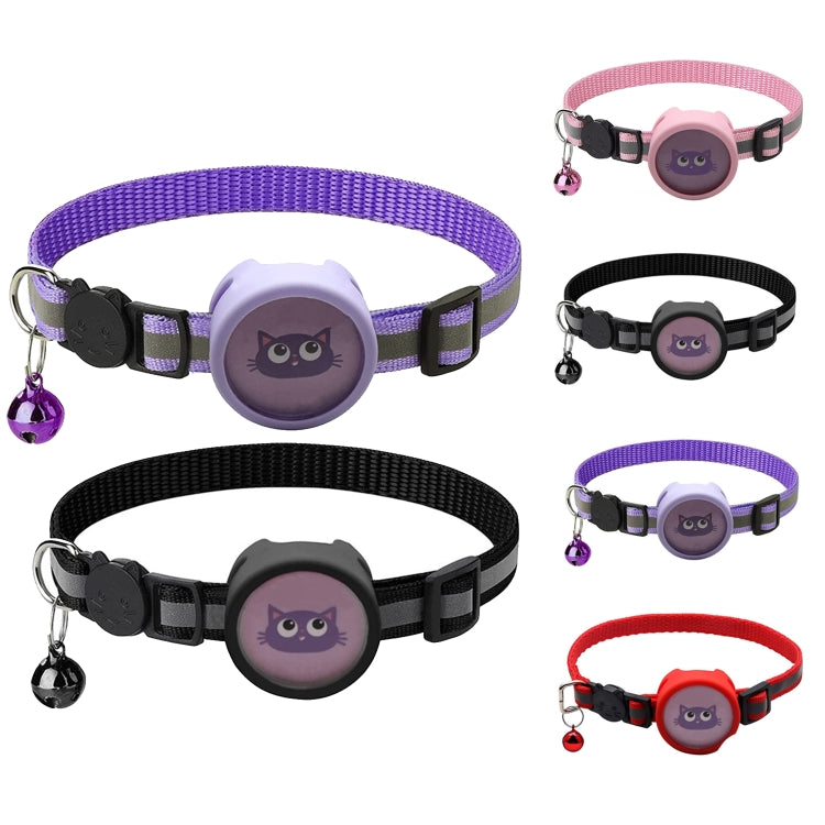 Pet Reflective Collar with Bell for AirTag