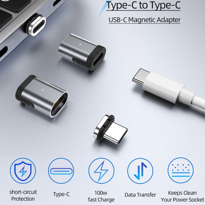 TZ28 PD 100W 24Pin Fast Charge Data and Video Transmission Type-C / USB-C Magnetic Adapter