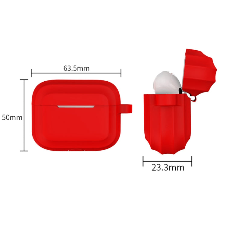 Bluetooth Earphone Soft Silicone Case, For AirPods Pro (Rose Red), For AirPods Pro (Sapphire), For AirPods Pro (Wine Red), For AirPods Pro (Yellow), For AirPods Pro (White), For AirPods Pro (Black), For AirPods Pro (Pink), For AirPods Pro (Mint Green) ...