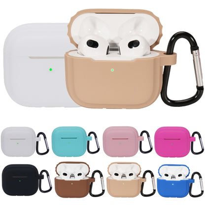 Bluetooth Earphone Soft Silicone Case, For AirPods 3 (Pink), For AirPods 3 (Rose Red), For AirPods 3 (Brown), For AirPods 3 (Milk Tea Color), For AirPods 3 (Klein Blue)