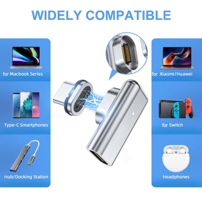 TZ30 PD100W 24Pin Fast Charge Type-C / USB-C Magnetic Elbow Adapter For MacBook Notebook Connector