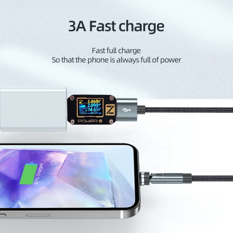 CC57 Rotary Magnetic Fast Charging Data Cable, Style: