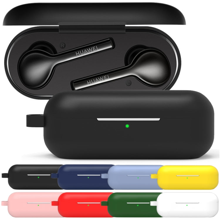 2 PCS Bluetooth Earphone Silicone Cover For Huawei FreeBuds Enjoy Edition, Pink, Noon Blue, Gray, Yellow, Black, Red, Green, White