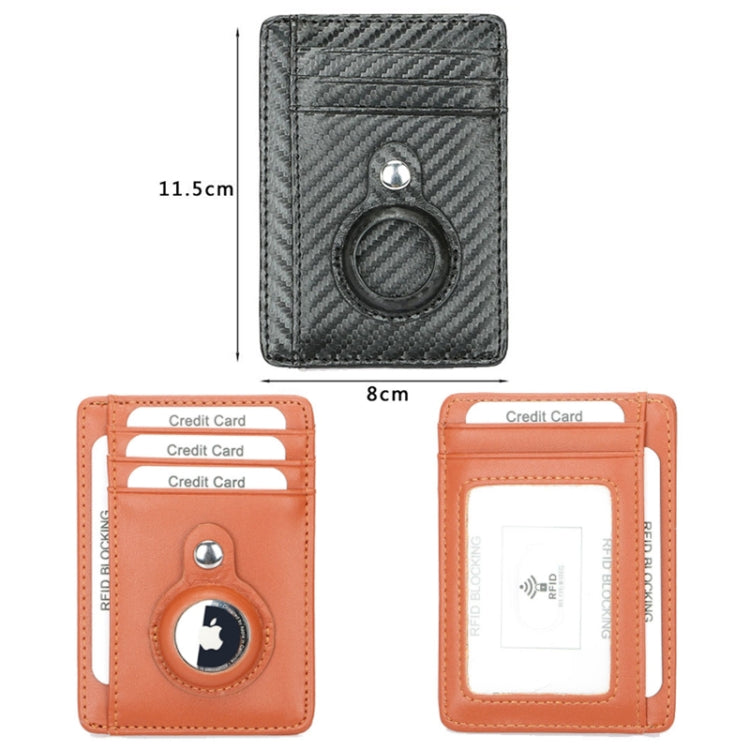 TQ-319 Anti-Theft Anti-Lost Tracker Leather Card Holder For AirTag, Style: