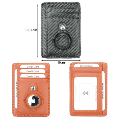 TQ-319 Anti-Theft Anti-Lost Tracker Leather Card Holder For AirTag, Style: