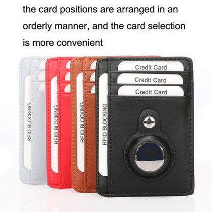 TQ-319 Anti-Theft Anti-Lost Tracker Leather Card Holder For AirTag, Style: