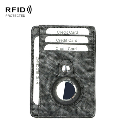 TQ-319 Anti-Theft Anti-Lost Tracker Leather Card Holder For AirTag, Style: