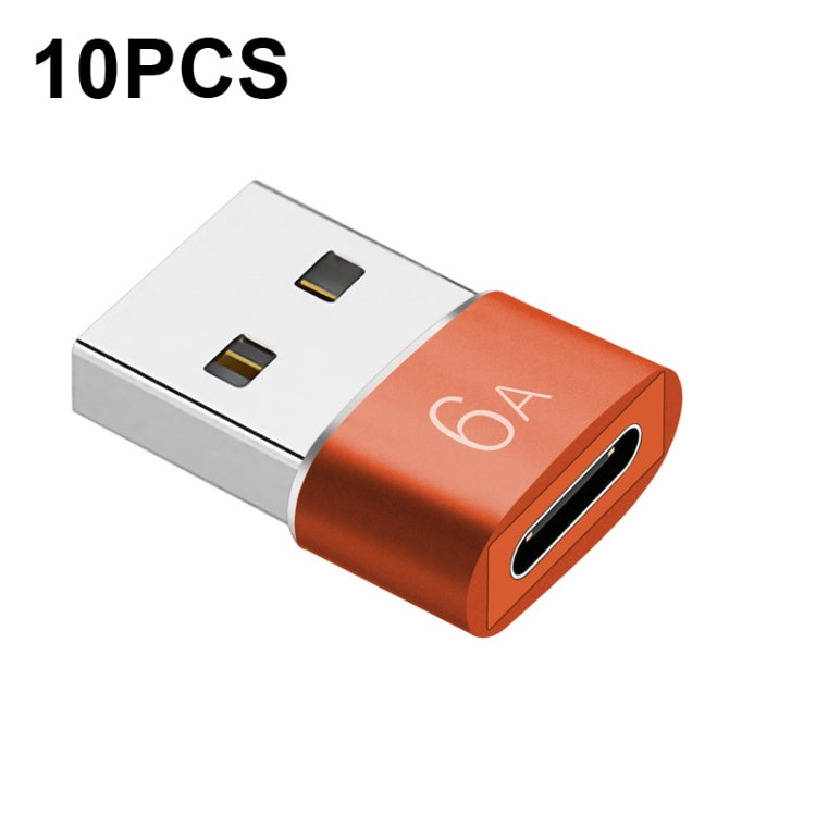 10 PCS HOWJIM HJ003 Type-C To USB3.0 Adapter Support Charging & Data Cable Transfer, HOWJIM HJ003 Silver, HOWJIM HJ003 Black, HOWJIM HJ003 Red