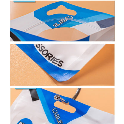 100 PCS  Charging Cable U Disk Universal Color Printing Sealing Pocket, 11x18cm Blue Matte, 11x18cm Red Matte, 11x18cm Green Matte