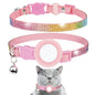 Rhinestone Pet Collar with Bell for AirTag 2nd Gen / AirTag 1st Gen Tracker Case, White Diamond Black, Color Diamond Pink, Color Diamond Black