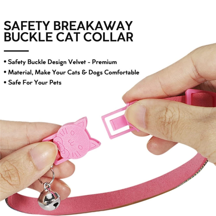 Rhinestone Pet Collar with Bell for Airtag Tracker Case