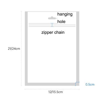 100PCS Phone Case Plastic Self-Sealing Pearl Packaging Bags, Size: