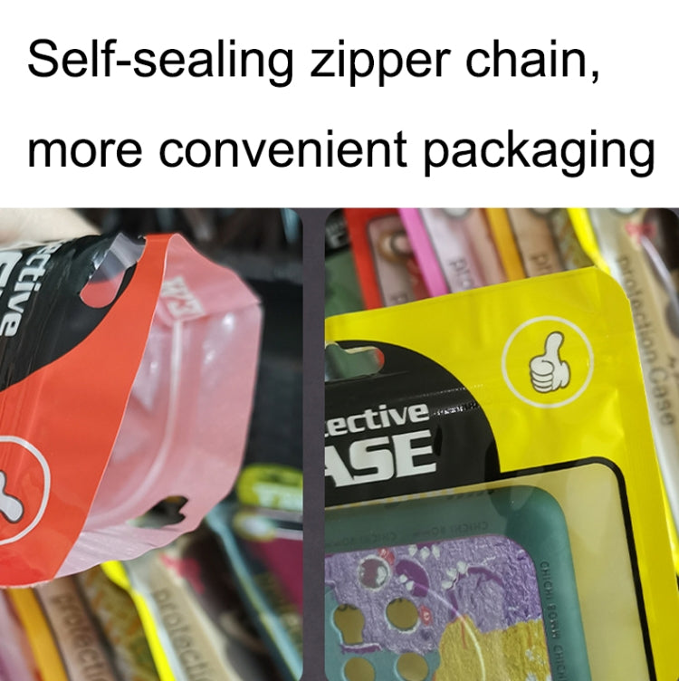 100PCS Phone Case Plastic Self-Sealing Pearl Packaging Bags, Size:, 12x21cm (Blue), 12x21cm (Yellow), 12x21cm (Orange), 12x21cm (Red), 12x21cm (Black), 12x21cm (Pink)