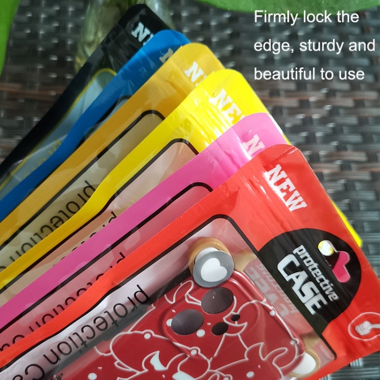 100PCS Phone Case Plastic Self-Sealing Pearl Packaging Bags, Size:, 12x21cm (Blue), 12x21cm (Yellow), 12x21cm (Orange), 12x21cm (Red), 12x21cm (Black), 12x21cm (Pink)