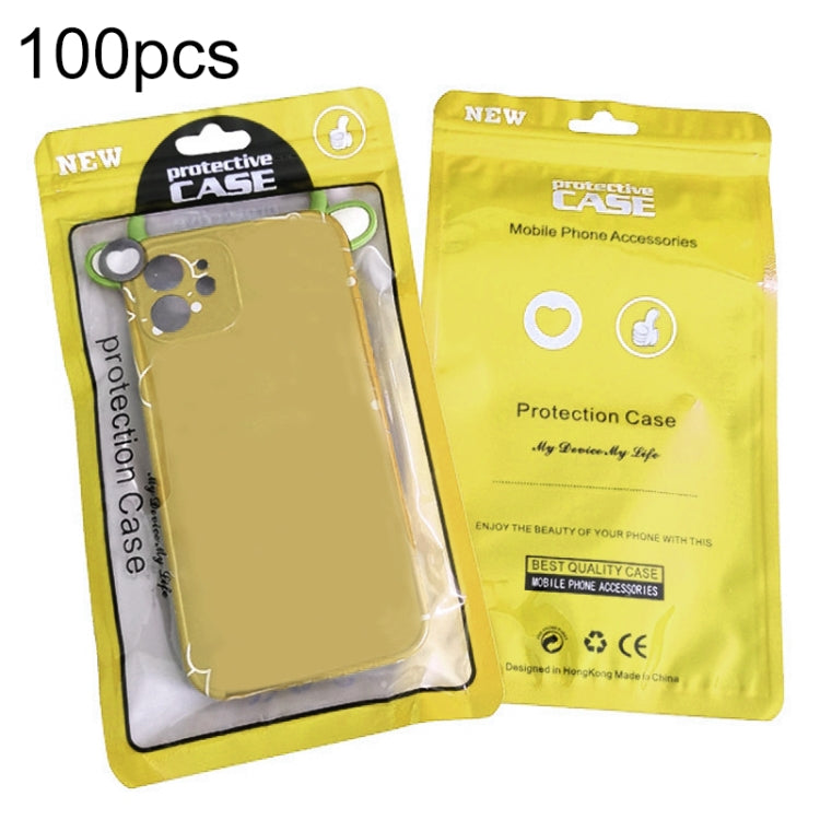 100PCS Phone Case Plastic Self-Sealing Pearl Packaging Bags, Size:, 12x21cm (Blue), 12x21cm (Yellow), 12x21cm (Orange), 12x21cm (Red), 12x21cm (Black), 12x21cm (Pink)