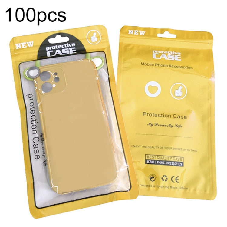100PCS Phone Case Plastic Self-Sealing Pearl Packaging Bags, Size:, 12x21cm (Blue), 12x21cm (Yellow), 12x21cm (Orange), 12x21cm (Red), 12x21cm (Black), 12x21cm (Pink)