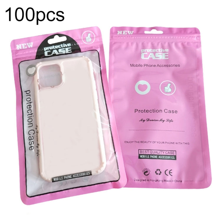 100PCS Phone Case Plastic Self-Sealing Pearl Packaging Bags, Size:, 12x21cm (Blue), 12x21cm (Yellow), 12x21cm (Orange), 12x21cm (Red), 12x21cm (Black), 12x21cm (Pink)