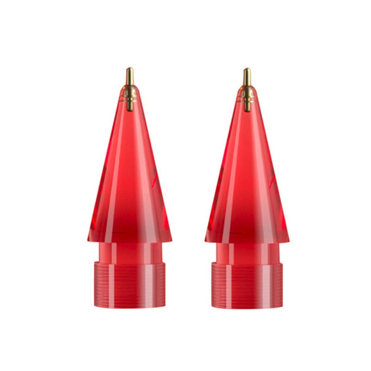 For Apple Pencil 1/2 2pcs Stylus Transparent Replacement Needle Nib, Spec:, Extended (Red), Extended (Blue), Extended (Green), Extended (Pink), Extended (Gray), Extended (Gold), Extended (Purple), Round (Red), Round (Blue), Round (Green), Round (Pink)�...