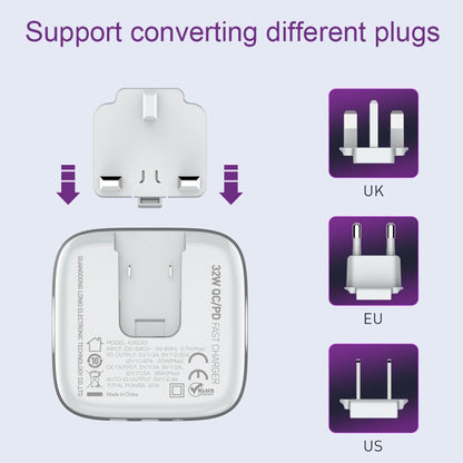 LDNIO A3513Q 32W QC3.0 3 USB Ports Phone Adapter, US Plug with Micro USB Cable, US Plug with 8 Pin Cable, US Plug with Type-C Cable, US Plug with Type-C to 8 Pin Cable, EU Plug with Micro USB Cable, EU Plug with 8 Pin Cable, EU Plug with Type-C Cable��...