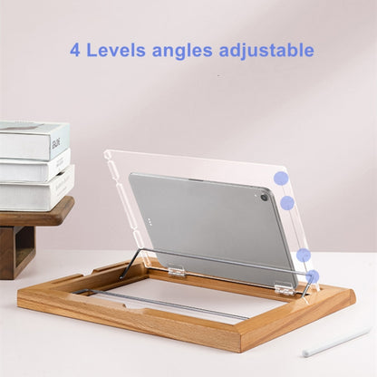 Solid Wood Tablet Painting Stand Adjustable Desktop Stand With Hand Rest