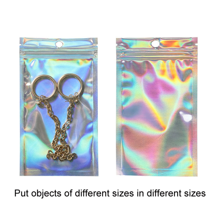 100PCS Laser Self-sealing Packaging Bag Data Line Aluminum Foil Plastic Bag , Size: