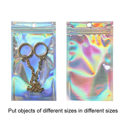 100PCS Laser Self-sealing Packaging Bag Data Line Aluminum Foil Plastic Bag , Size: