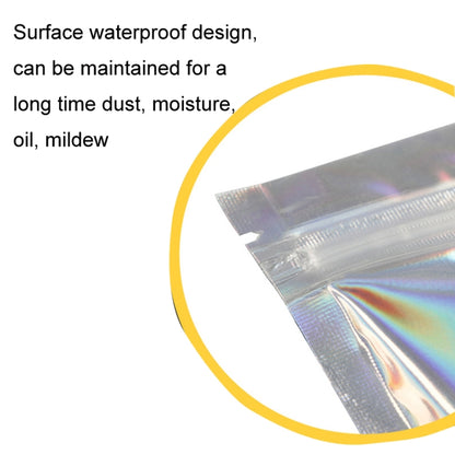 100PCS Laser Self-sealing Packaging Bag Data Line Aluminum Foil Plastic Bag , Size: