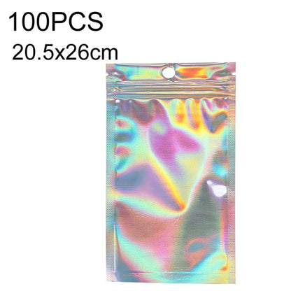 100PCS Laser Self-sealing Packaging Bag Data Line Aluminum Foil Plastic Bag , Size: