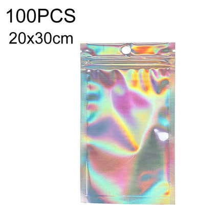 100PCS Laser Self-sealing Packaging Bag Data Line Aluminum Foil Plastic Bag , Size: