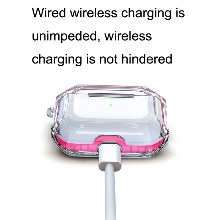 For AirPodS Pro RJT-AP-03 Bluetooth Earphone Transparent Soft Case TPU Protection Cover