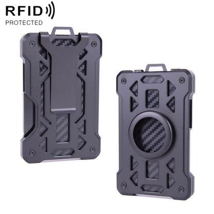 For AirTag 2nd Gen / AirTag 1st Gen Card Holder Metal Anti-Theft RFID Wallet, ak-4 B Blue, ak-4 B Gray, ak-4 A Black, ak-4 A Blue, ak-4 A  Silver, ak-4 A  Gray, ak-4 B  Black, ak-4 B Silver