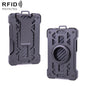 For AirTag 2nd Gen / AirTag 1st Gen Card Holder Metal Anti-Theft RFID Wallet, ak-4 B Blue, ak-4 B Gray, ak-4 A Black, ak-4 A Blue, ak-4 A  Silver, ak-4 A  Gray, ak-4 B  Black, ak-4 B Silver