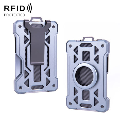 For AirTag 2nd Gen / AirTag 1st Gen Card Holder Metal Anti-Theft RFID Wallet, ak-4 B Blue, ak-4 B Gray, ak-4 A Black, ak-4 A Blue, ak-4 A  Silver, ak-4 A  Gray, ak-4 B  Black, ak-4 B Silver