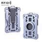 For AirTag 2nd Gen / AirTag 1st Gen Card Holder Metal Anti-Theft RFID Wallet, ak-4 B Blue, ak-4 B Gray, ak-4 A Black, ak-4 A Blue, ak-4 A  Silver, ak-4 A  Gray, ak-4 B  Black, ak-4 B Silver