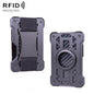 For AirTag 2nd Gen / AirTag 1st Gen Card Holder Metal Anti-Theft RFID Wallet, ak-4 B Blue, ak-4 B Gray, ak-4 A Black, ak-4 A Blue, ak-4 A  Silver, ak-4 A  Gray, ak-4 B  Black, ak-4 B Silver