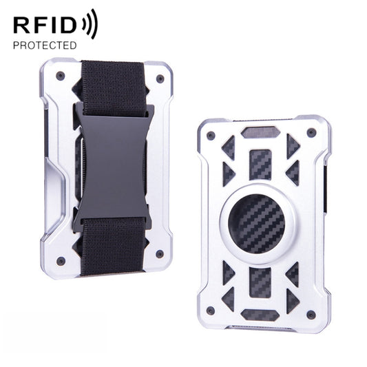 For AirTag Tracker Card Holder Metal Anti-Theft RFID Wallet, ak-4 B Silver, ak-4 B Blue, ak-4 B Gray, ak-4 A Black, ak-4 A Blue, ak-4 A  Silver, ak-4 A  Gray, ak-4 B  Black
