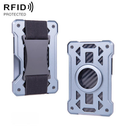 For AirTag 2nd Gen / AirTag 1st Gen Card Holder Metal Anti-Theft RFID Wallet, ak-4 B Blue, ak-4 B Gray, ak-4 A Black, ak-4 A Blue, ak-4 A  Silver, ak-4 A  Gray, ak-4 B  Black, ak-4 B Silver