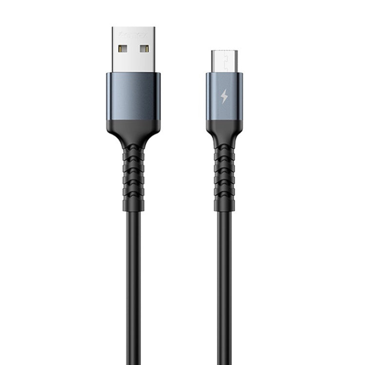 REMAX RC-C008 2.4A TPE Soft Anti-breakage Data Cable,Length 1m, USB To Micro USB, USB To 8 Pin