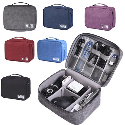 RH917 Data Cables Storage Bags Cationic Polyester Multifunctional Digital Bag