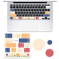 For Macbook Air 5pcs Laptop Keyboard PVC Sticker